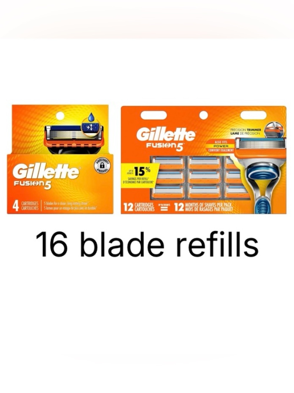 Fusion5 Razor Blade Refills - 16 refills